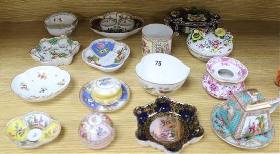 A collection of Dresden ceramics